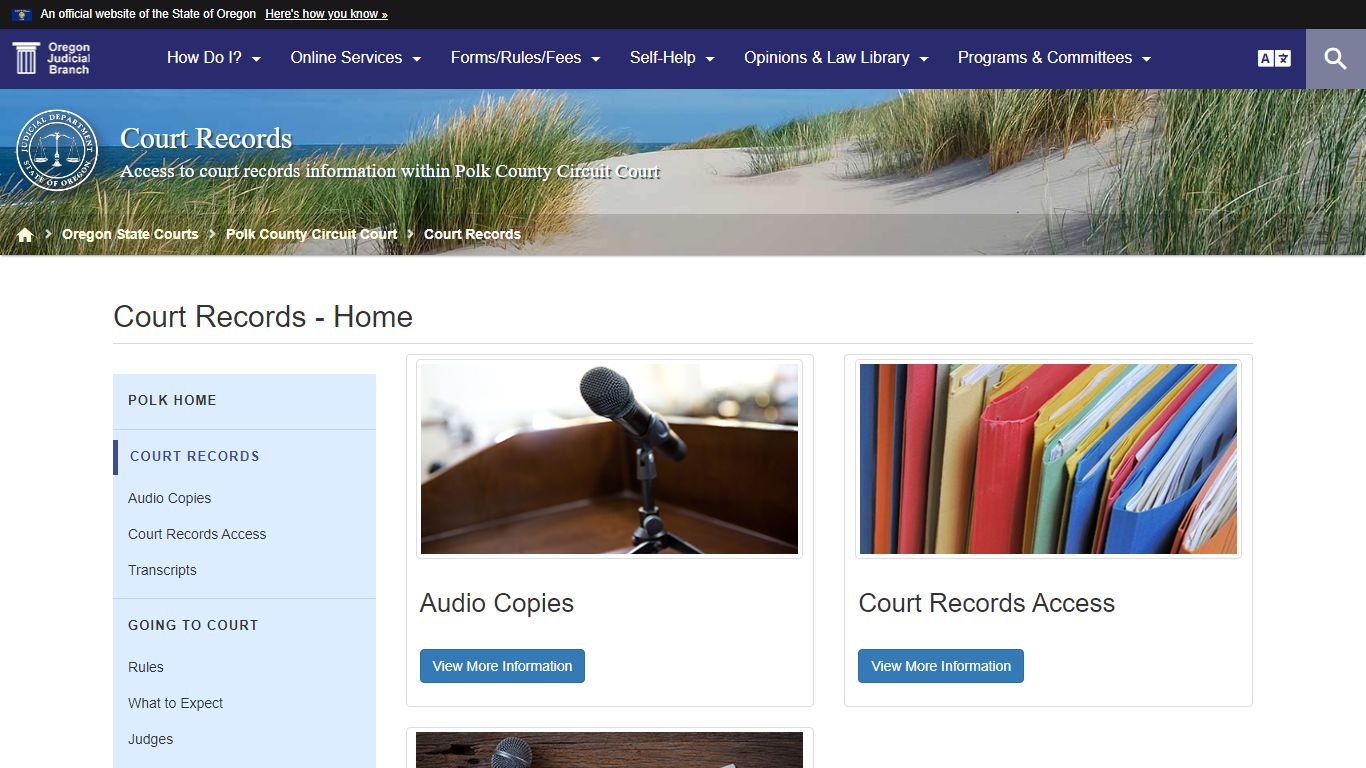 Oregon Judicial Department : Court Records - Home : Court Records ...